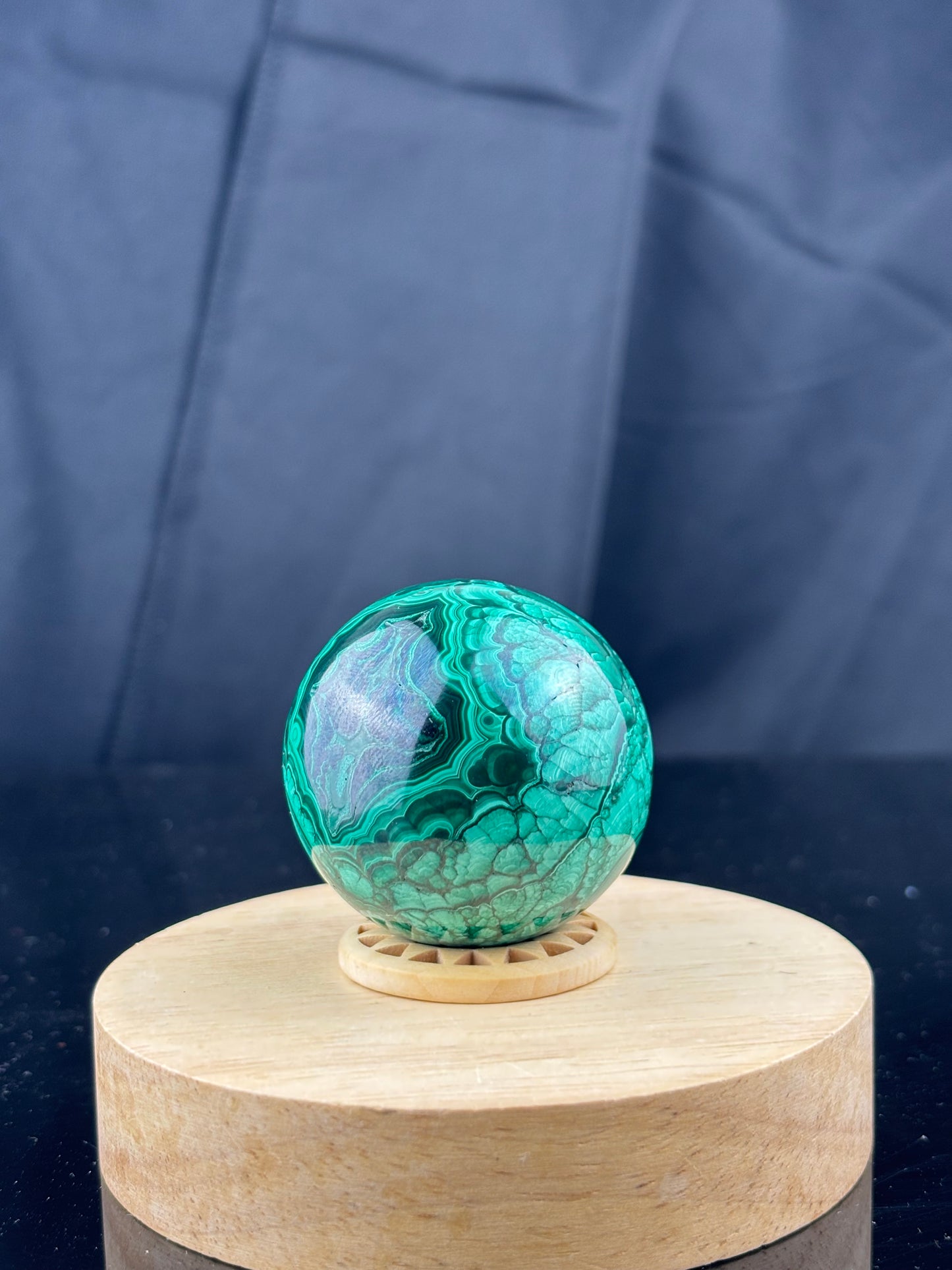 Malachit gömb 195g