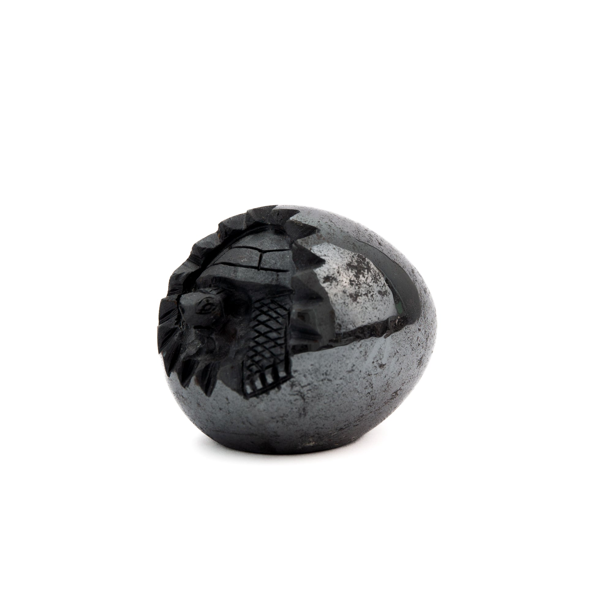 Turtle in Egg - Hematite