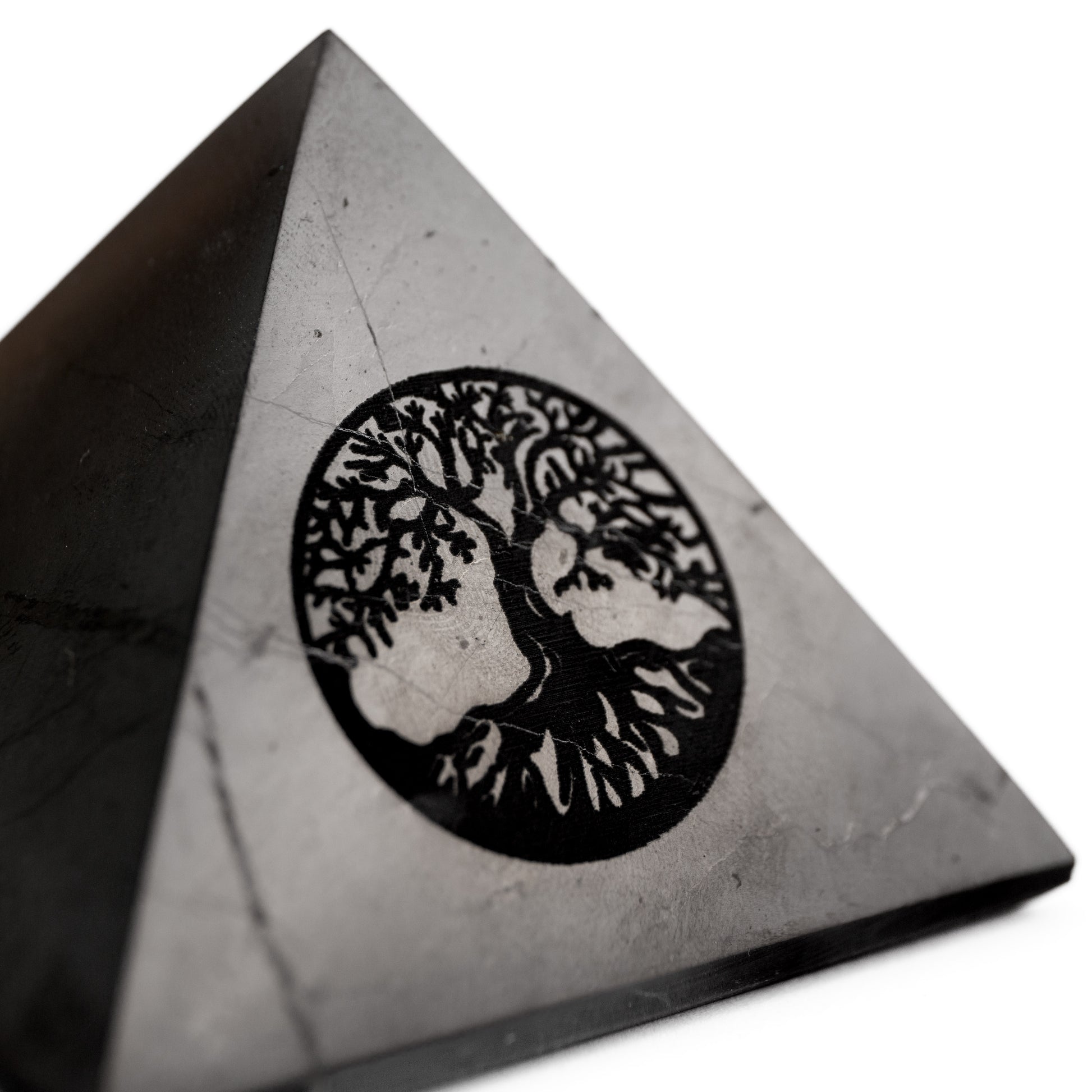 Shungite - Tree of Life Pyramid 7cm