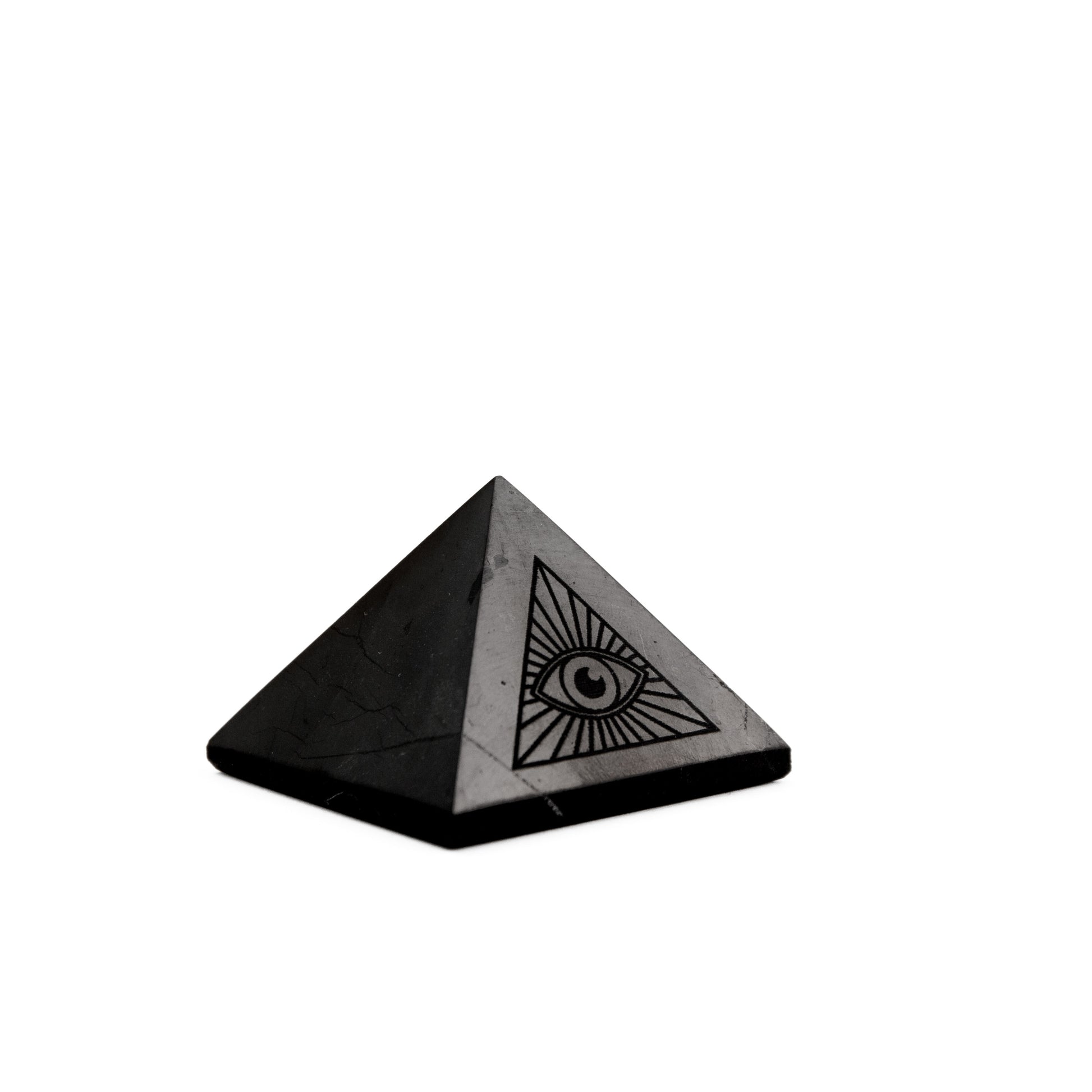 Shungite - All-Seeing Eye Pyramid 5cm
