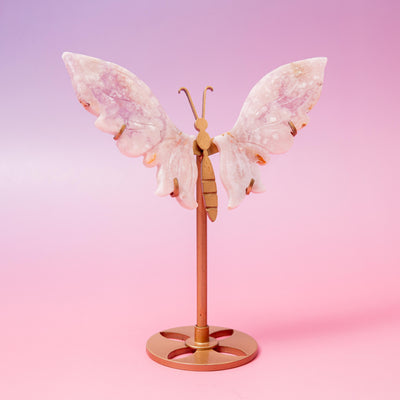 Pink Amethyst Butterfly - 16 cm 100 gr (D)