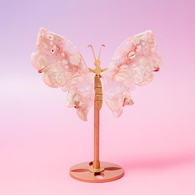 Rózsaszín Ametiszt Pillangó – 16 cm (Q)