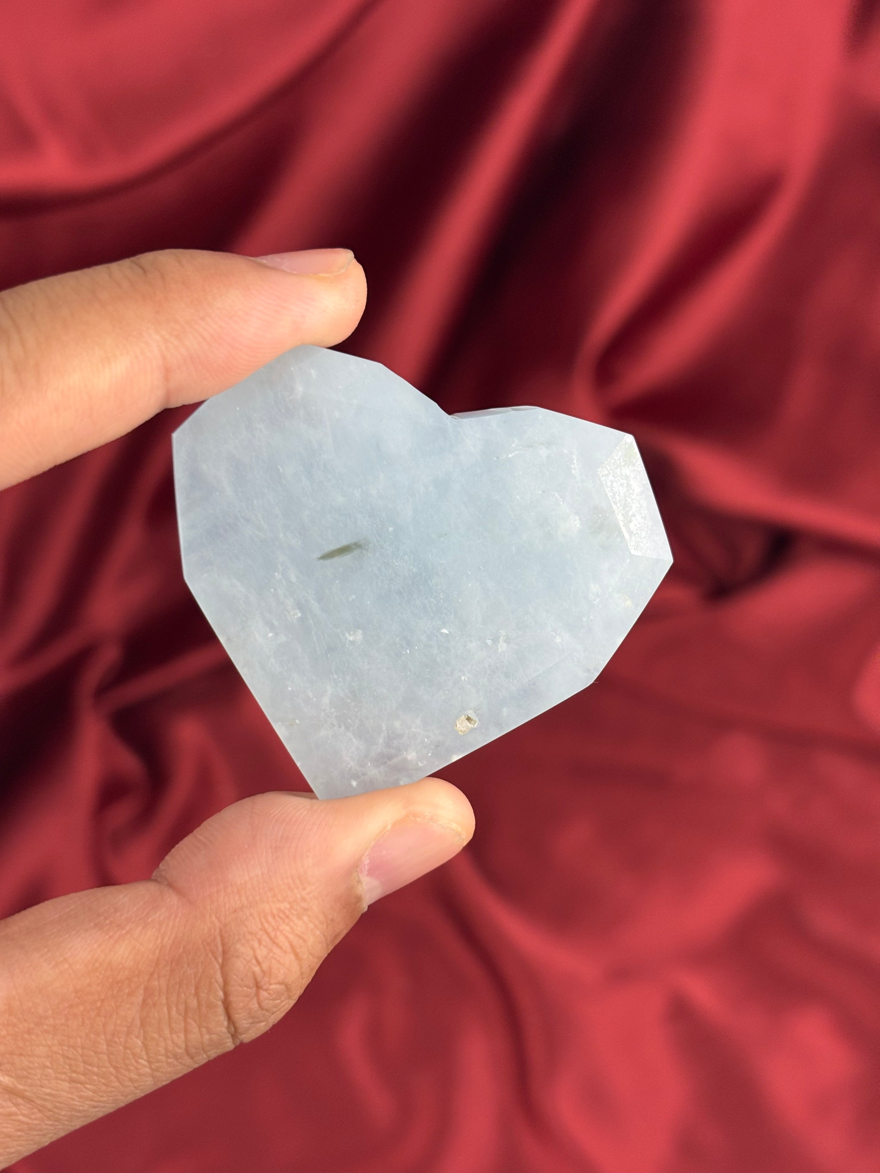 Akvamarin szív 43.4g