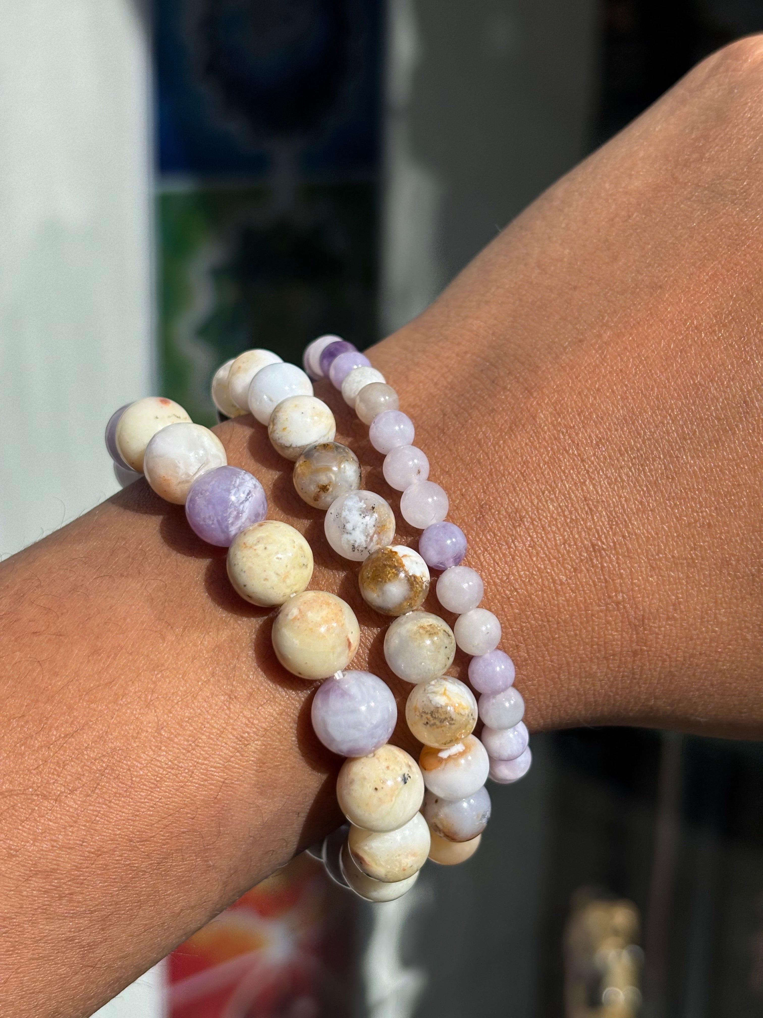 Lila Opál Karkötő