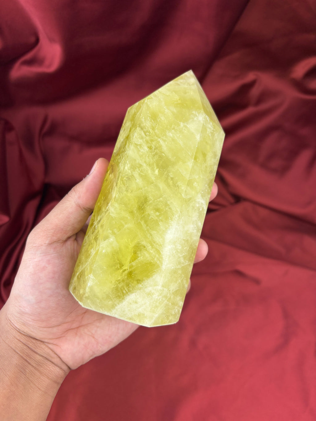 Citromkvarc 14cm Torony