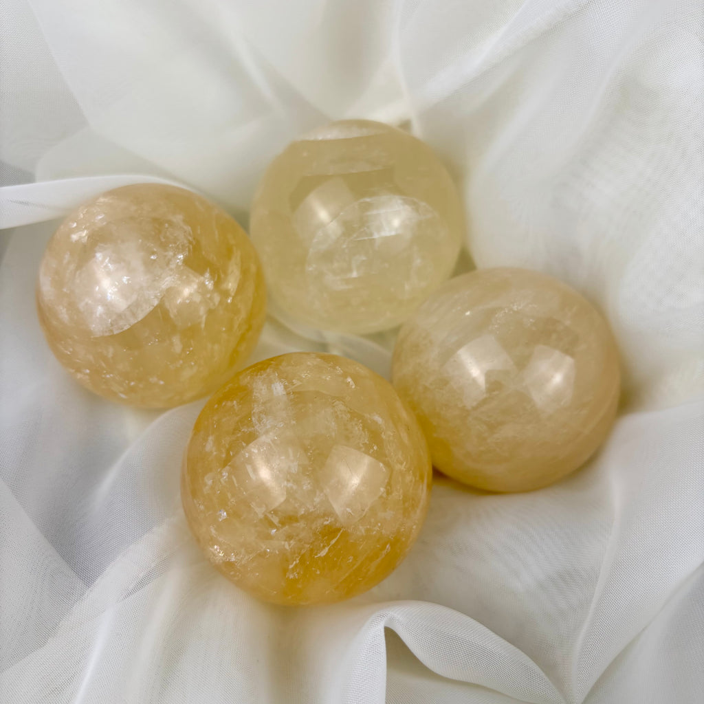 Yellow Calcite Sphere 45-50mm