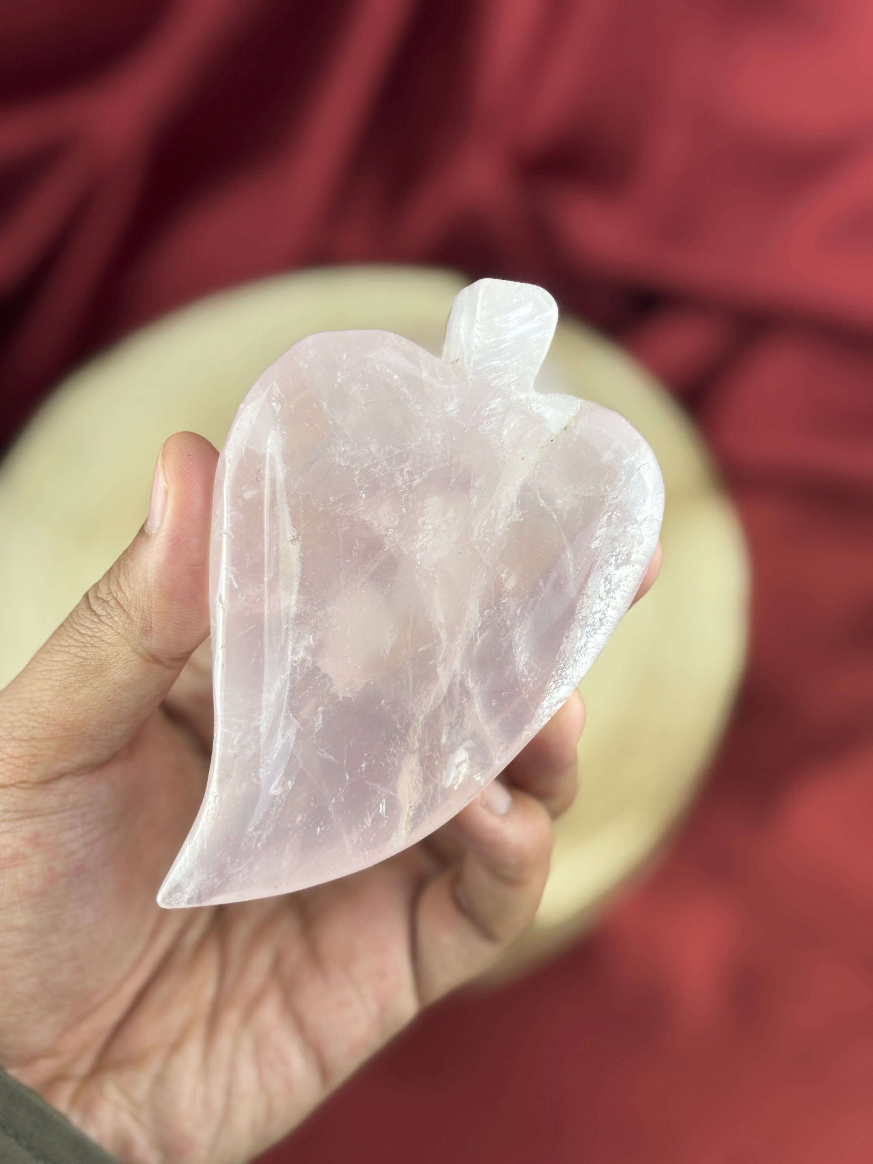 Rózsakvarc faragás D