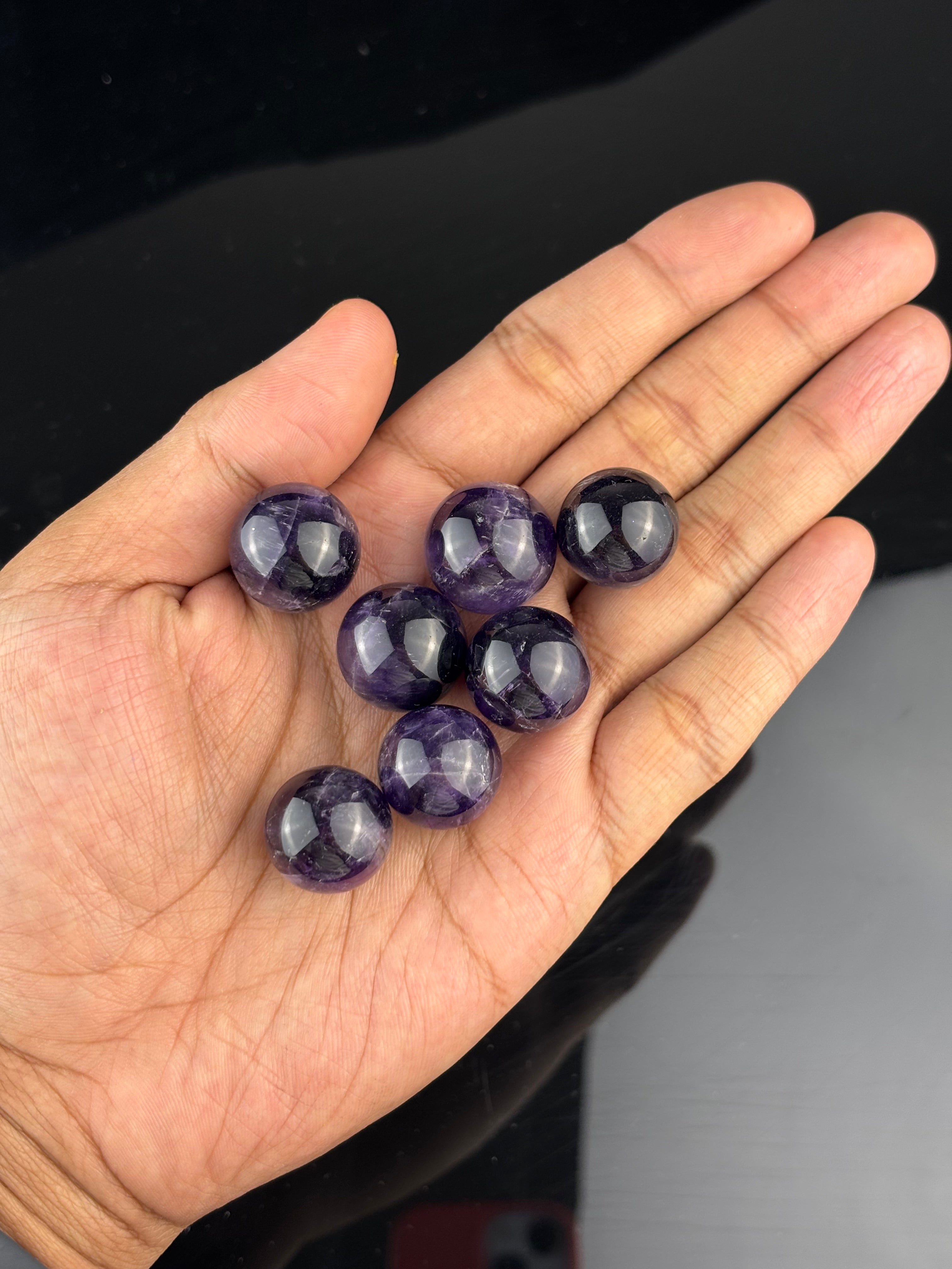 Ametiszt Mini gömb (1.5cm) 1Db