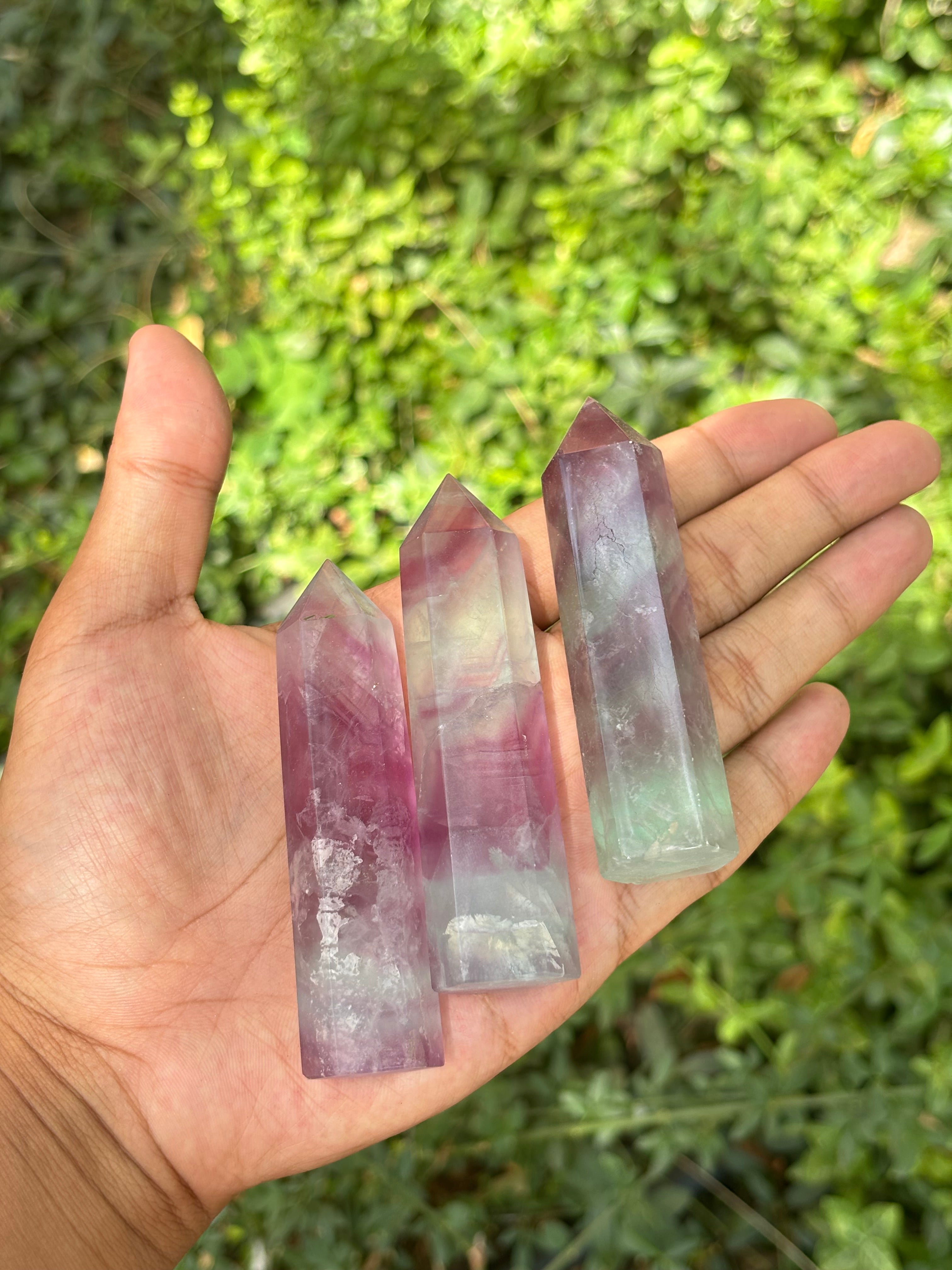 Fluorite Point / Fluorit Torony ( 7-8cm)