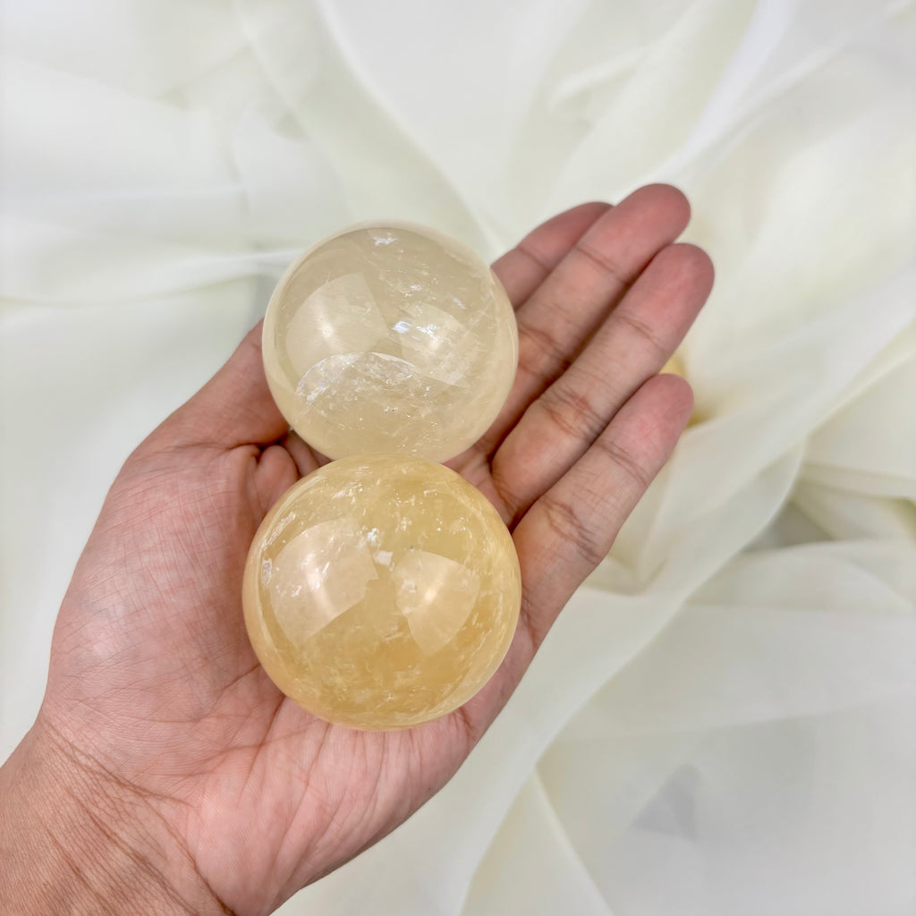 Yellow Calcite Sphere 45-50mm