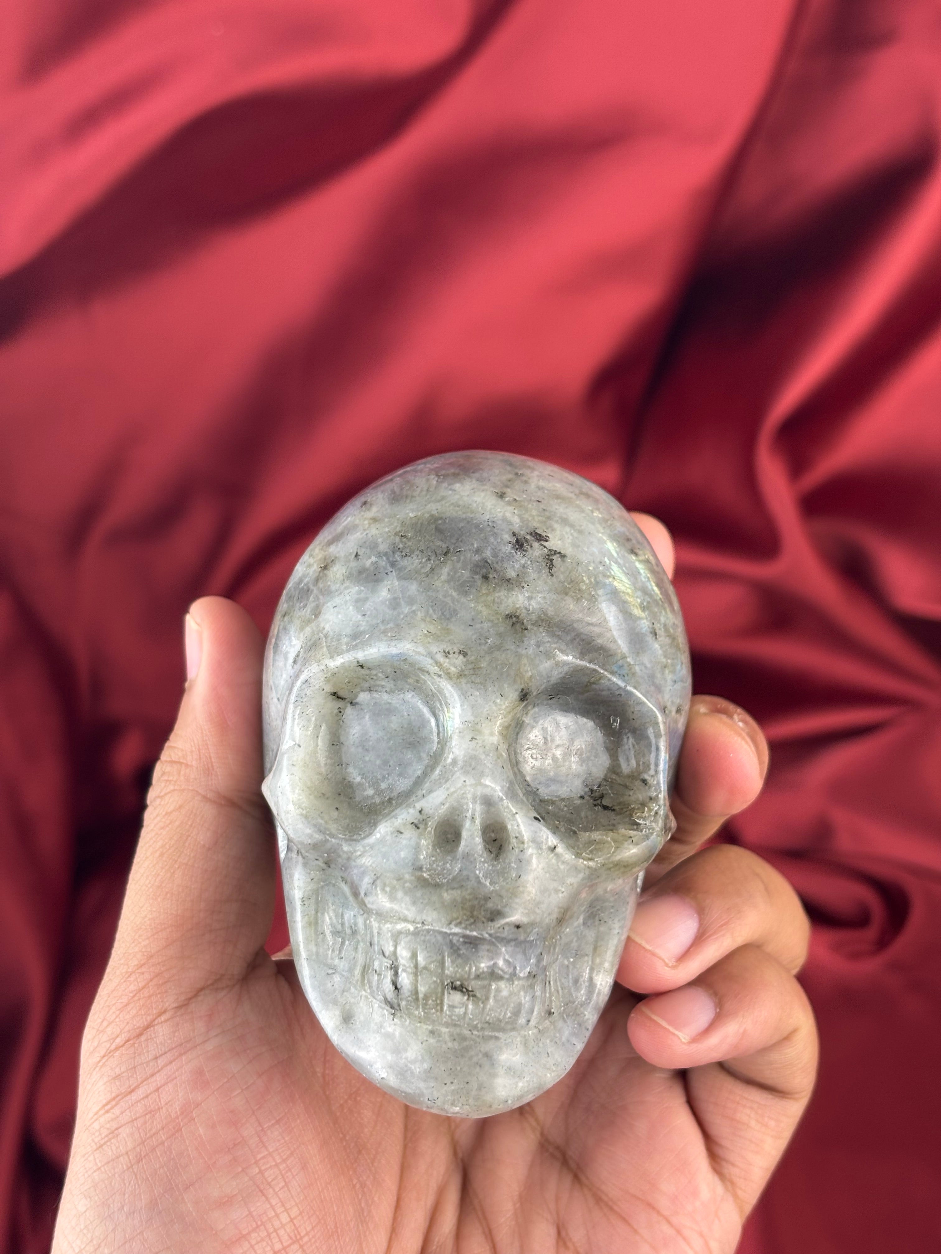 Labradorit Kvarc Koponya