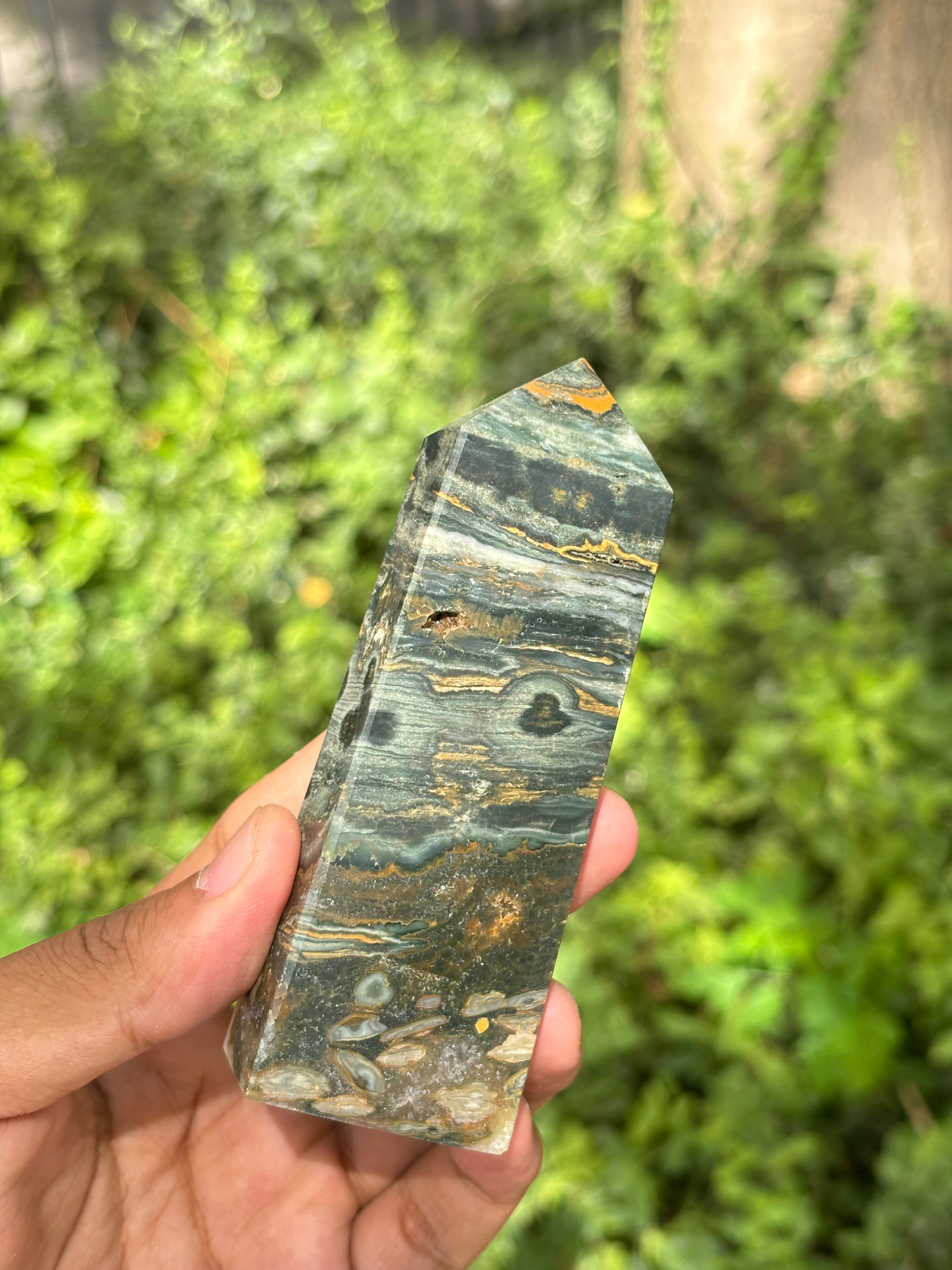 Ocean Jasper Point / Óceáni Jáspis Torony (9-10cm)