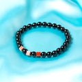 2026 Bracelet - Obsidian &Red Jasper 6mm