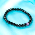 2026 Bracelet - Obsidian & Ruby 5mm
