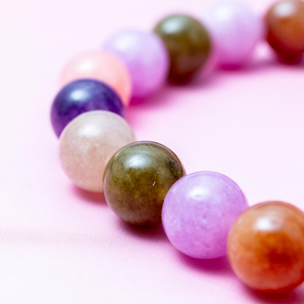 Jade (colored) Braclet - 8mm/17cm
