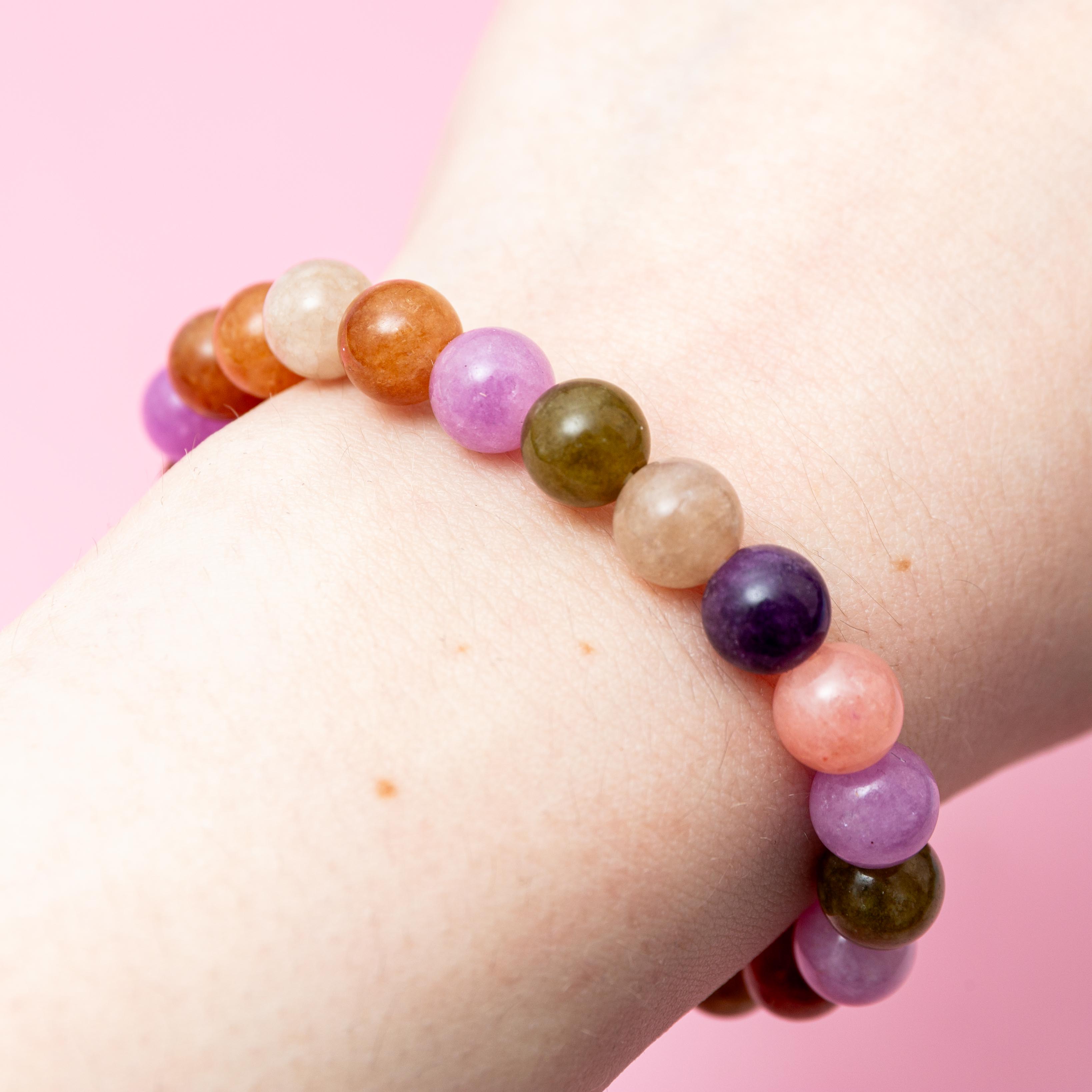 Jade (colored) Braclet - 8mm/17cm