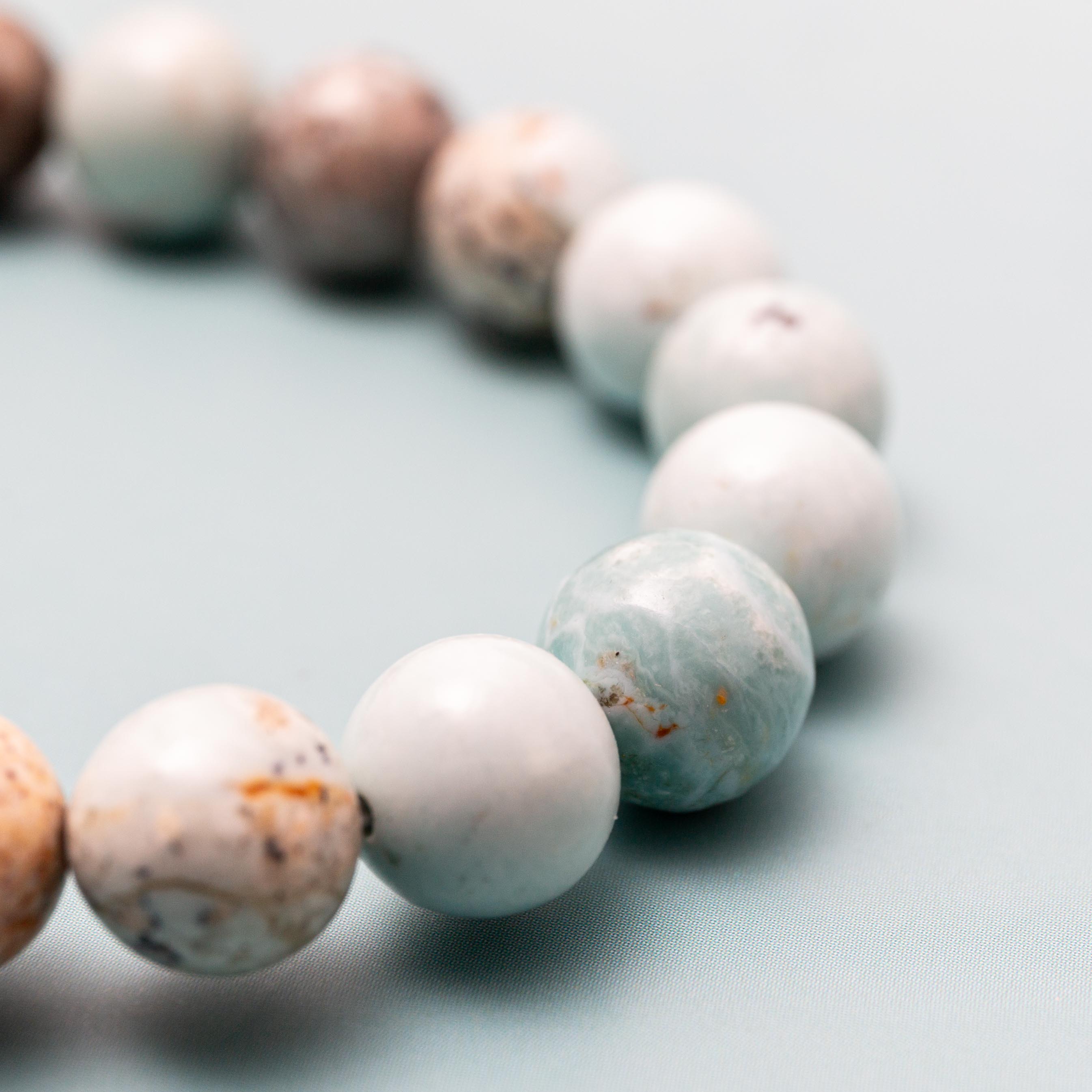 Blue Opal Bracelet - 8mm/18cm