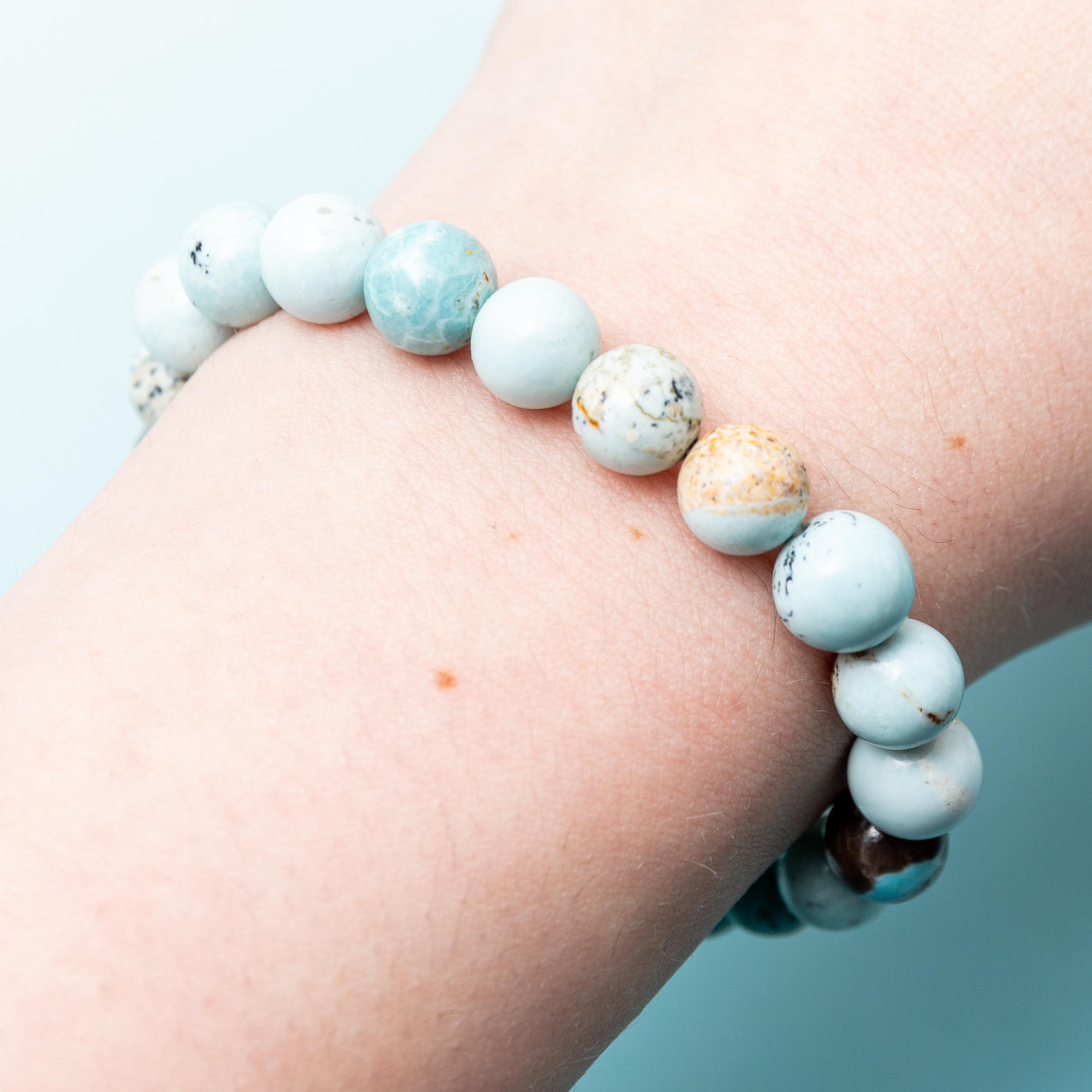 Blue Opal Bracelet - 8mm/18cm