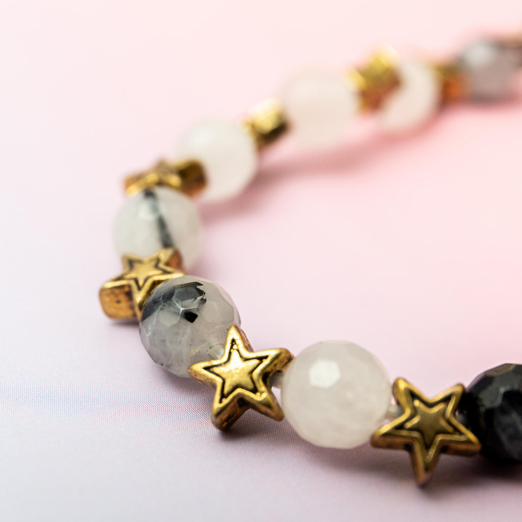 Tourmaline Quartz Bracelet - 7mm/17cm