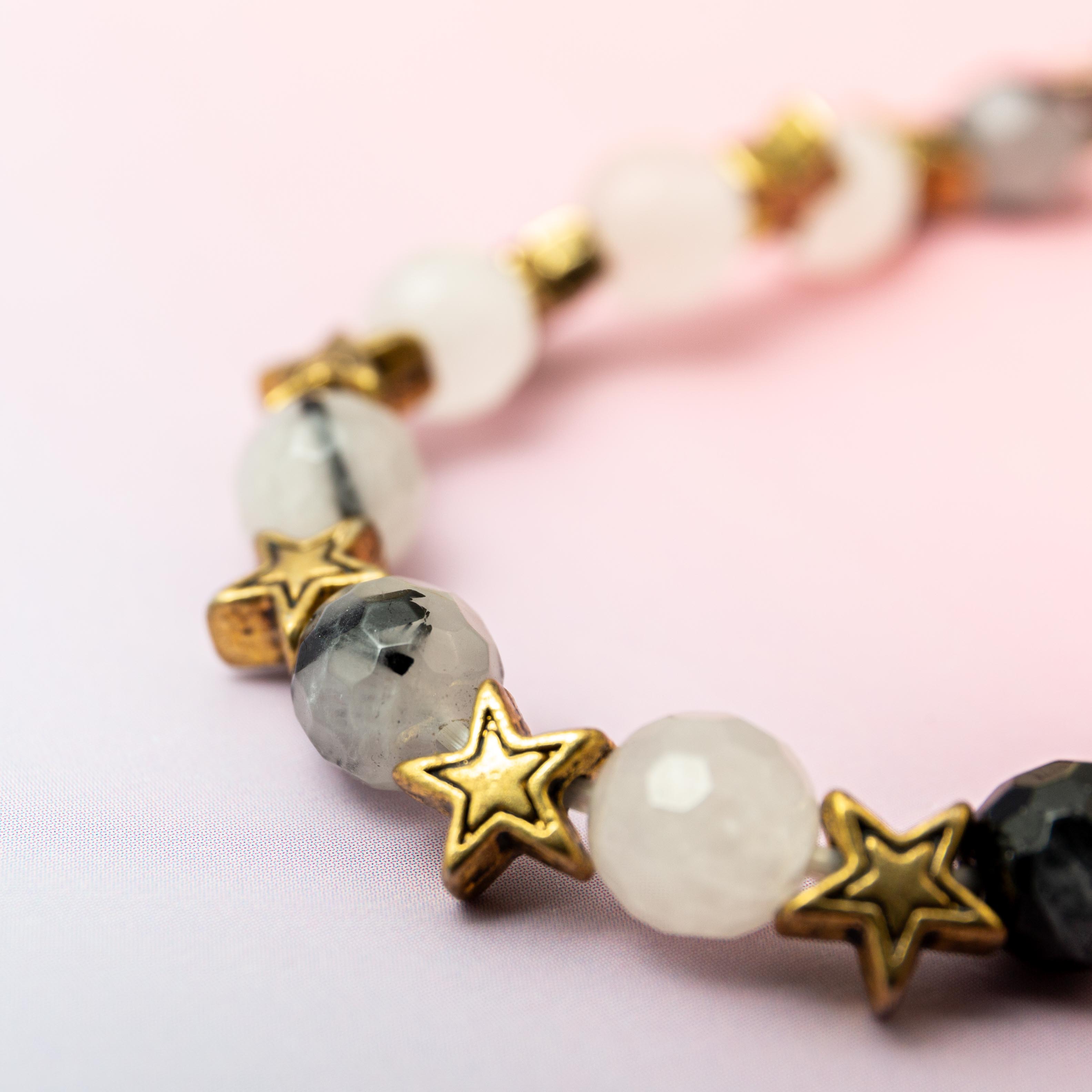 Tourmaline Quartz Bracelet - 7mm/17cm