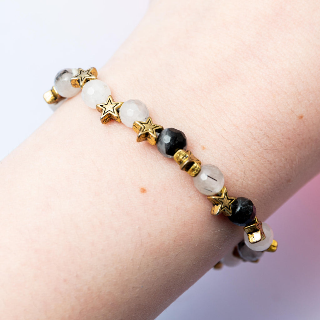 Tourmaline Quartz Bracelet - 7mm/17cm