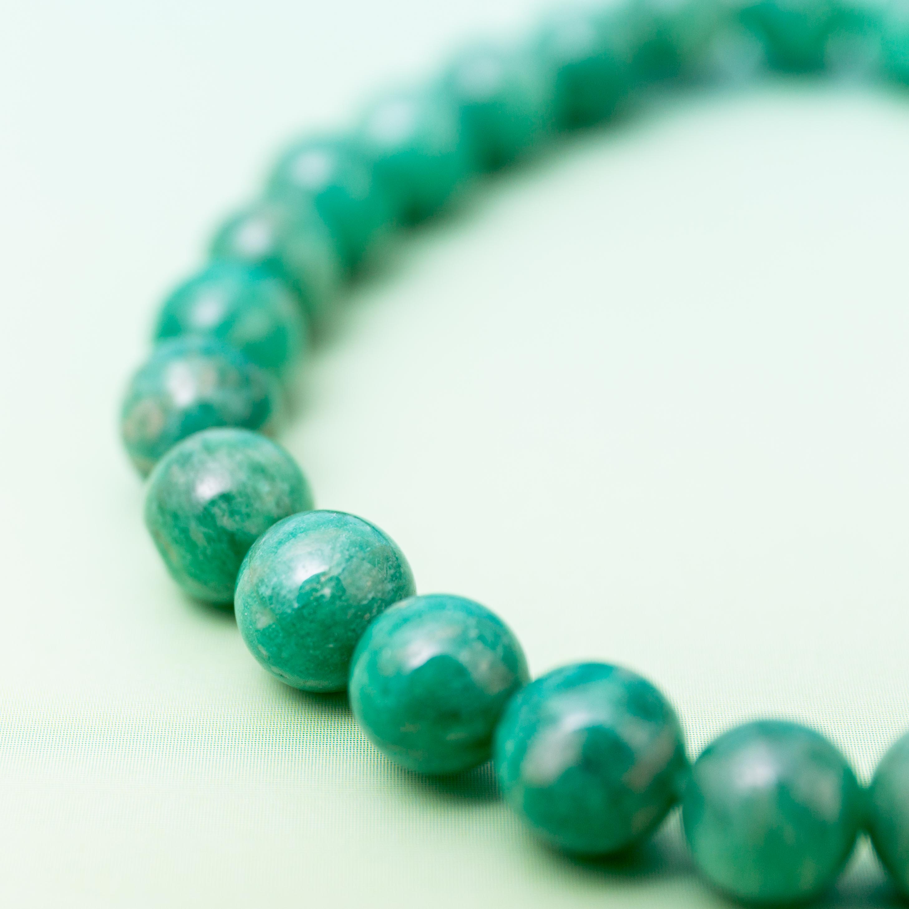 Green Amazonite Bracelet - 7mm/17.5cm