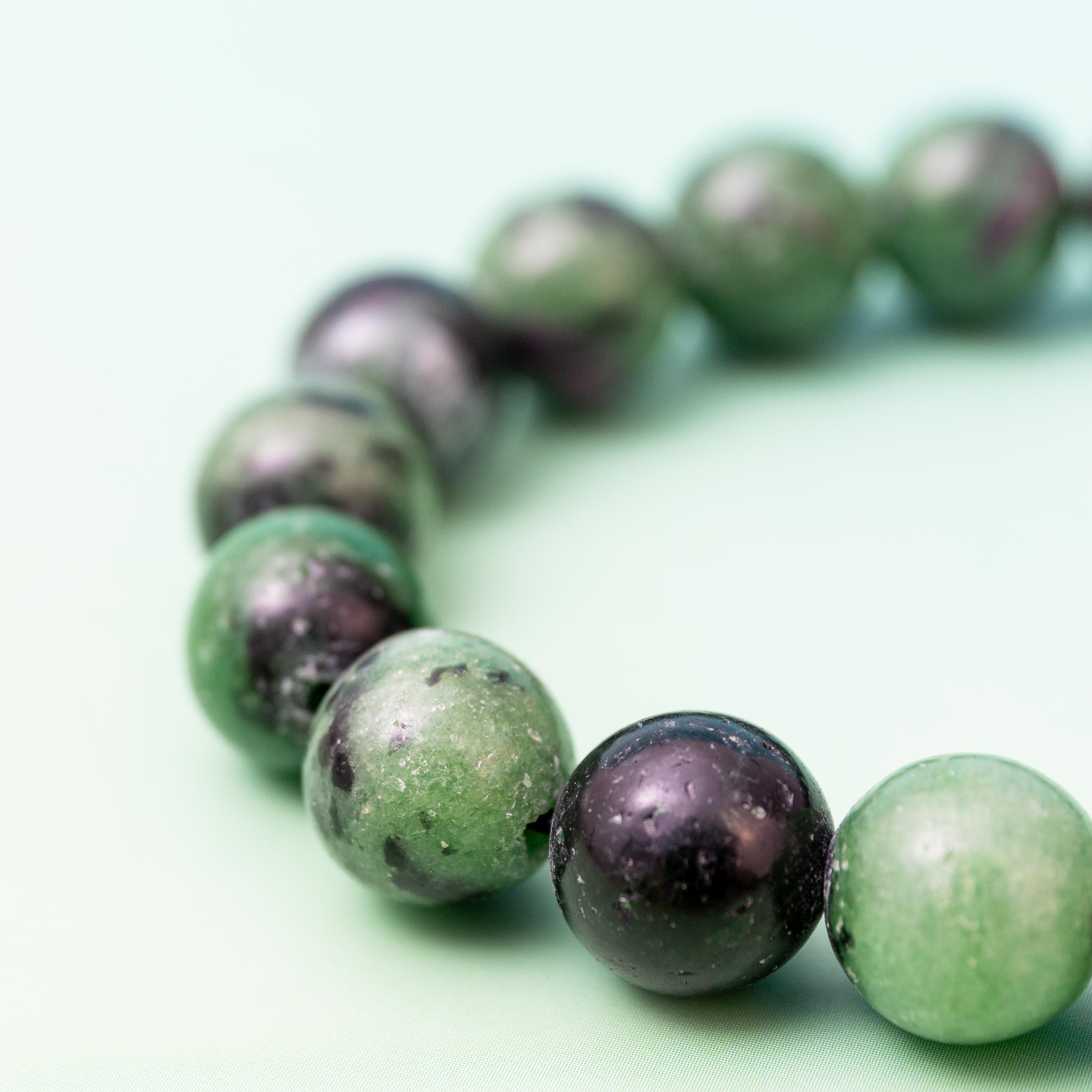 Ruby Zoizite Bracelet - 11mm/17.5cm
