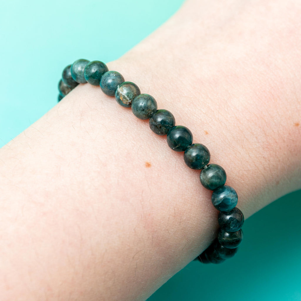 Green Apatite Bracelet - 5mm/18.5cm