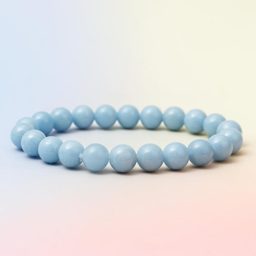 Angelite Bracelet - 8.5mm/17cm