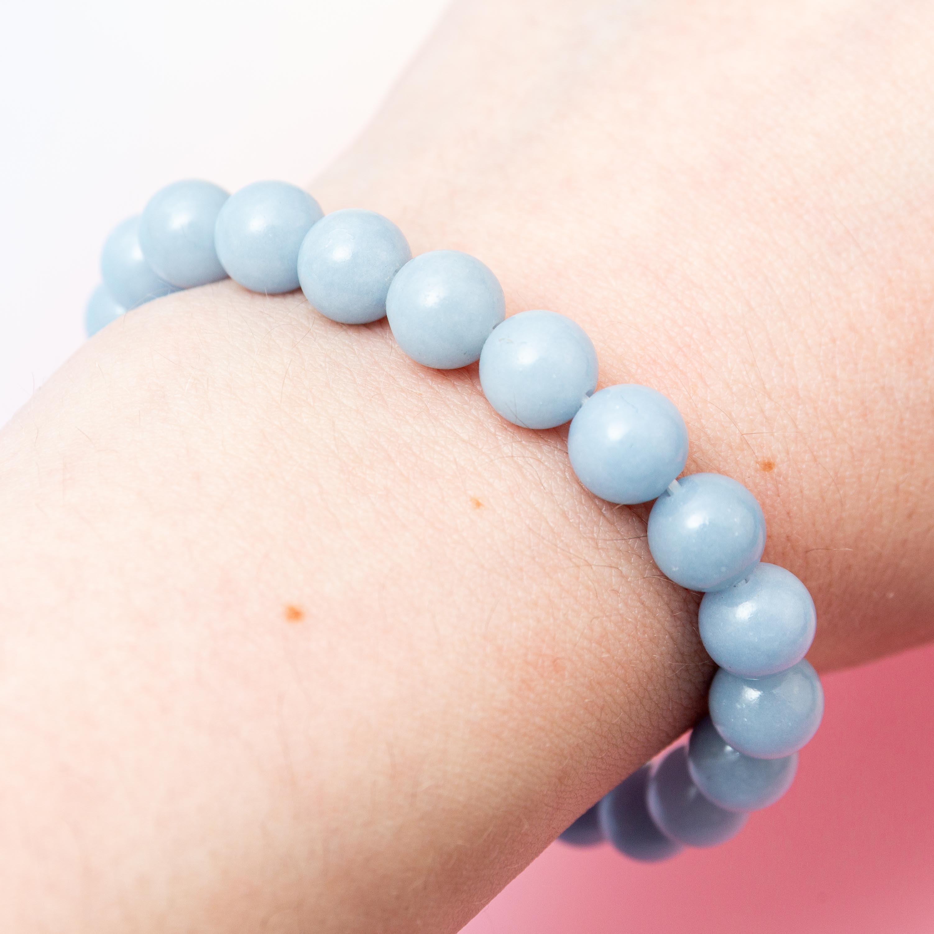 Angelite Bracelet - 8.5mm/17cm
