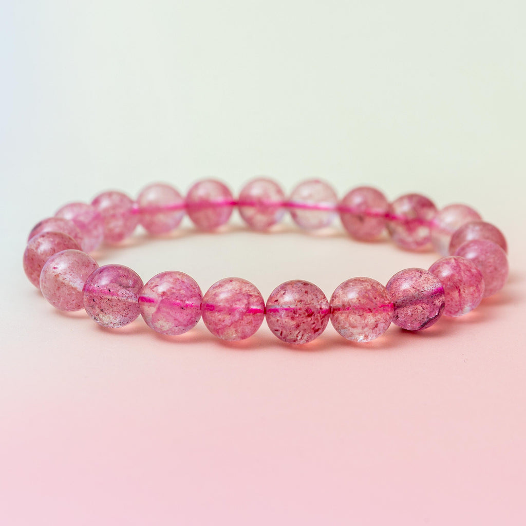 Strawberry Quartz Bracelet - 9.5mm/18cm
