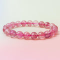 Strawberry Quartz Bracelet - 9.5mm/18cm