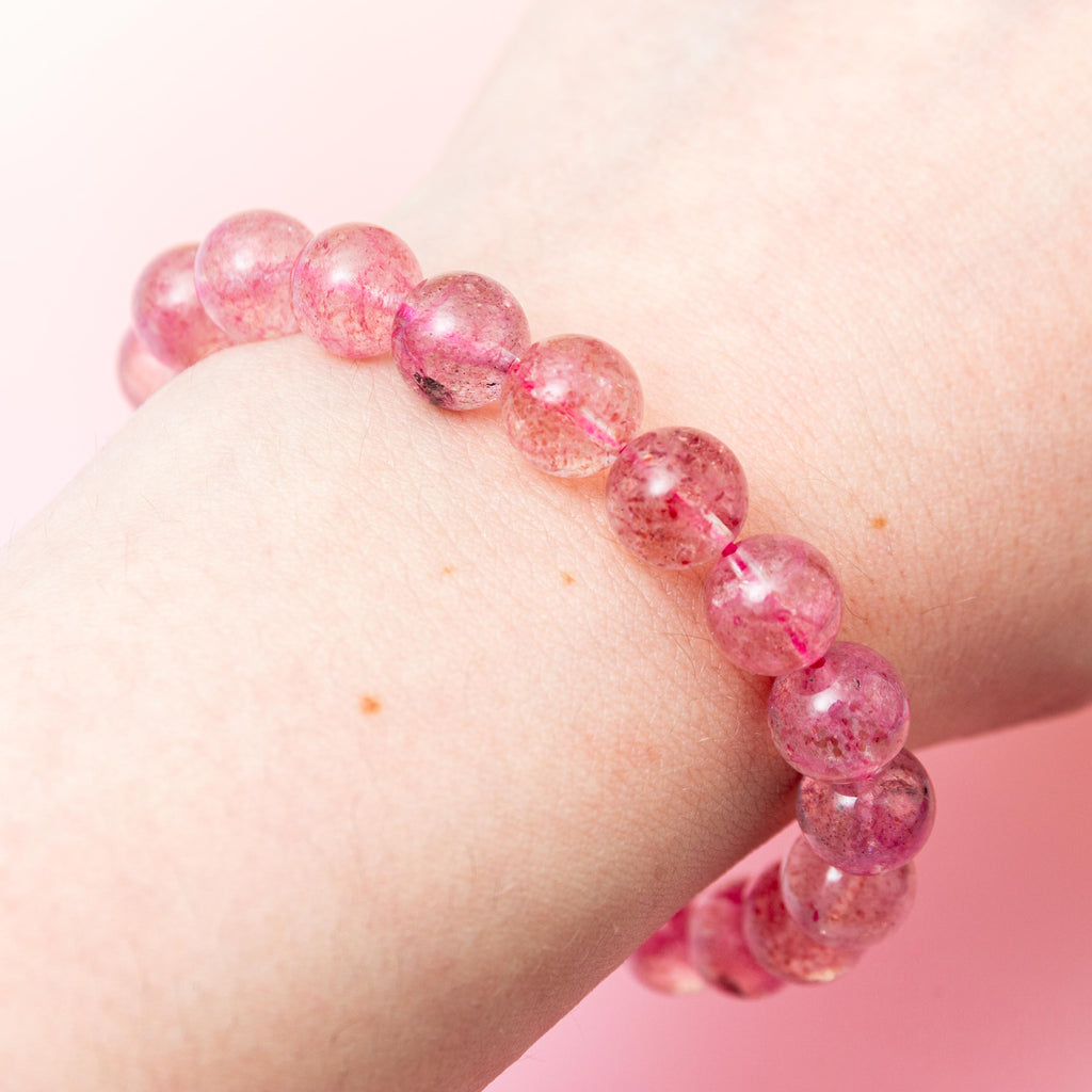 Strawberry Quartz Bracelet - 9.5mm/18cm