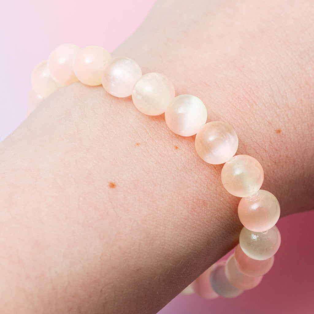 Selenite (Colored) Bracelet - 9mm/18cm