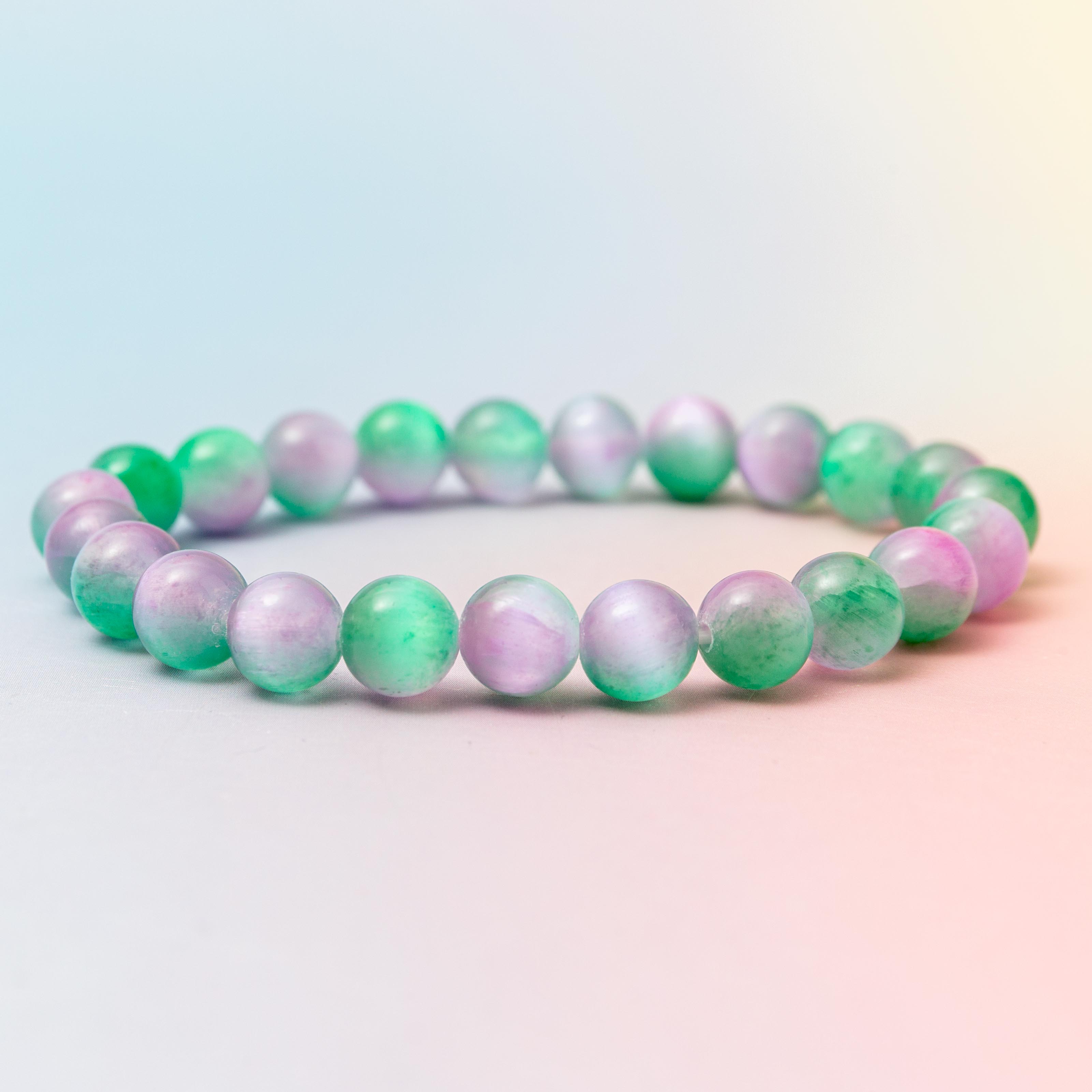 Selenite (Colored) Bracelet - 8mm/18cm