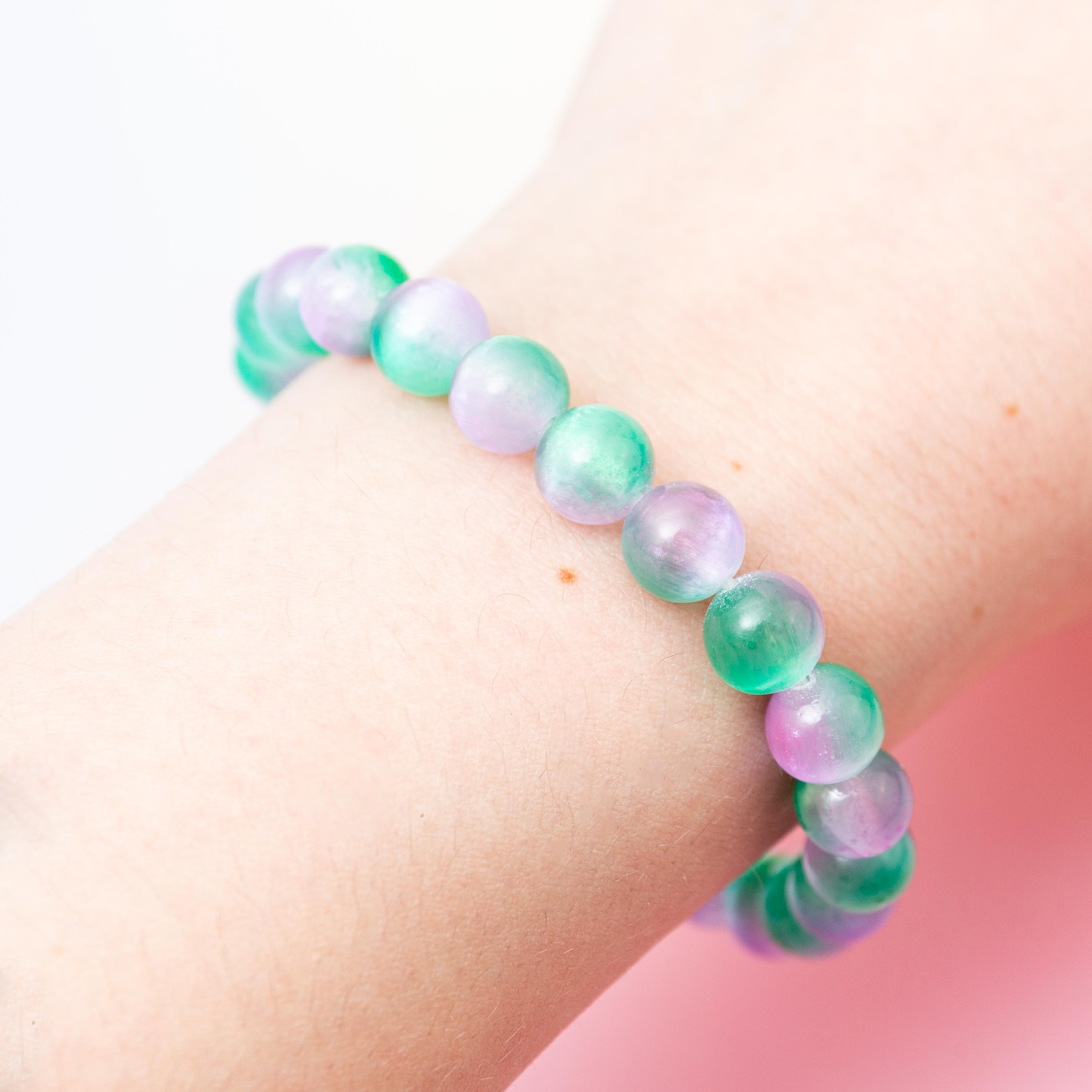 Selenite (Colored) Bracelet - 8mm/18cm