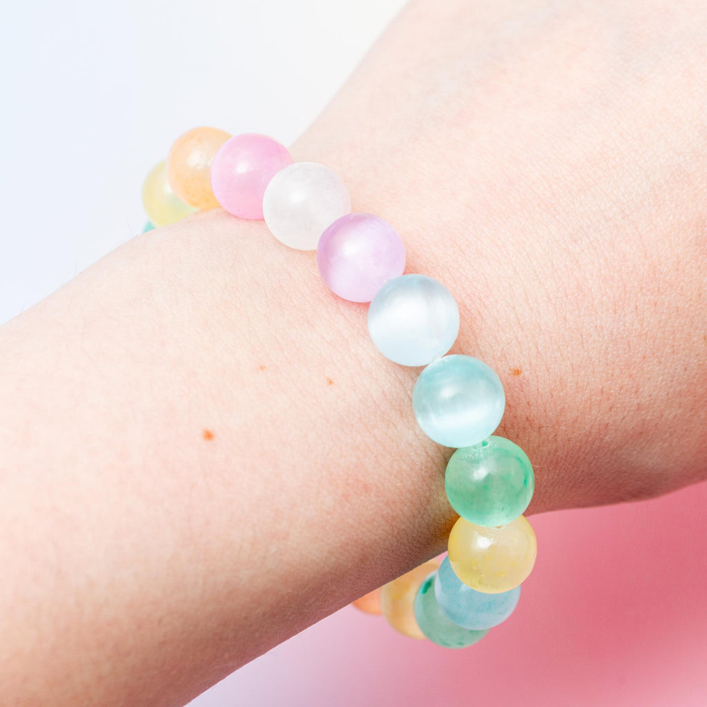 Selenite (Colored) Bracelet - 11mm/18cm