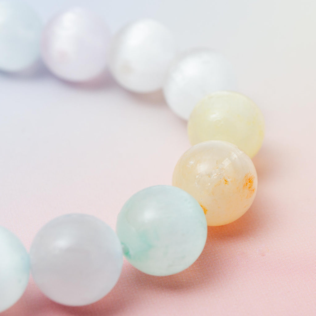 Selenite (Colored) Bracelet - 10mm/18cm