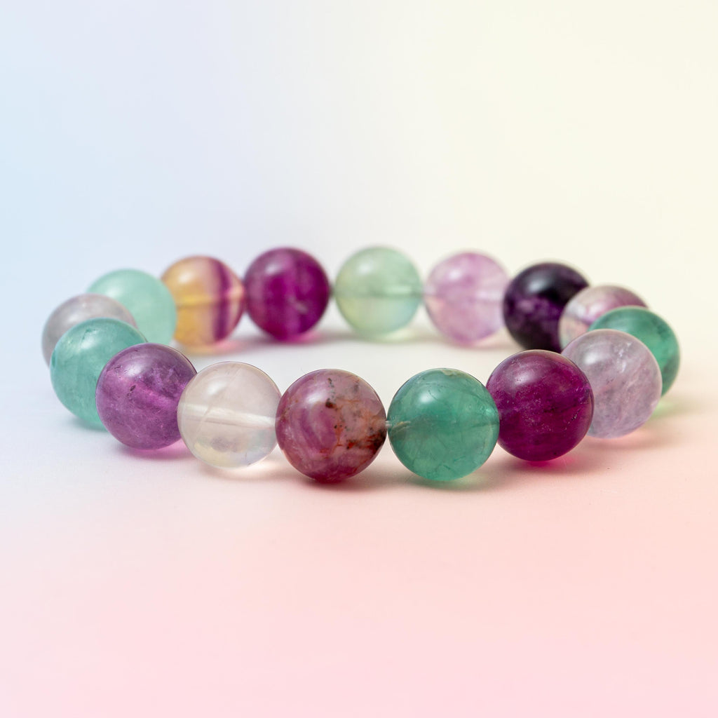 Fluorite "A" Bracelet - 13mm/18.5cm