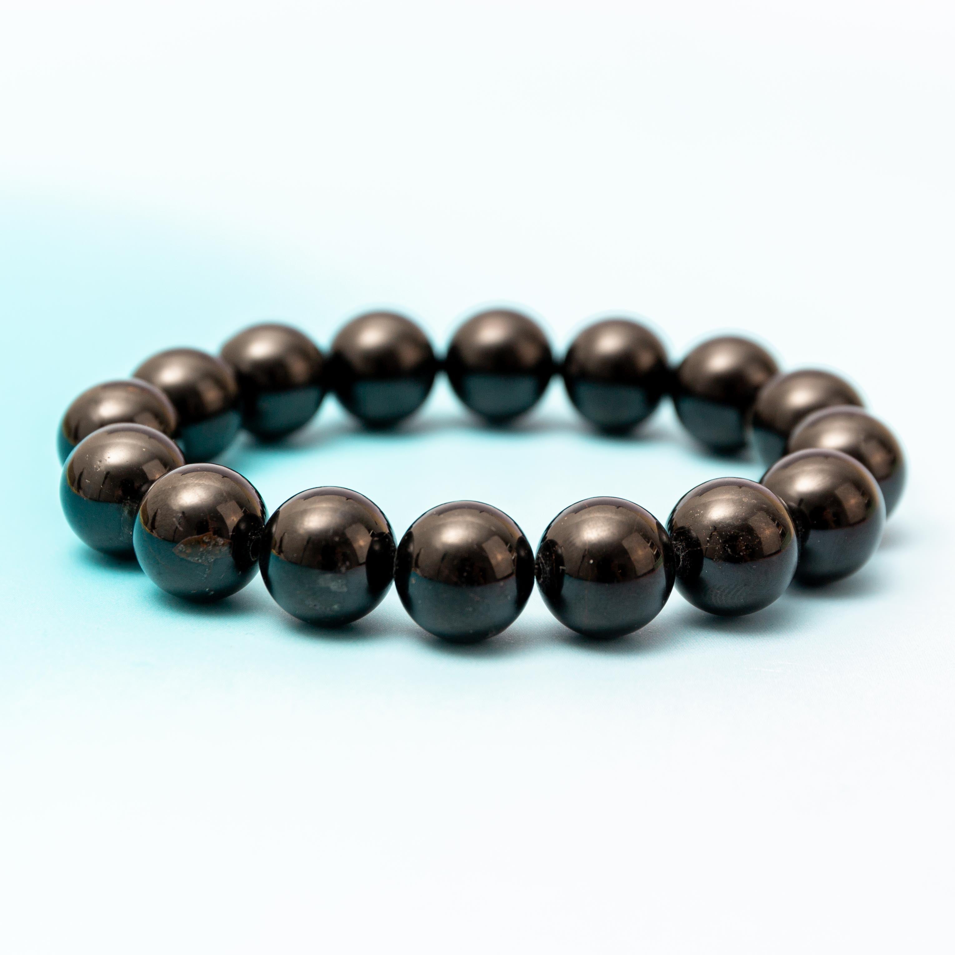 Black Tourmaline "A" Bracelet - 13mm/18cm