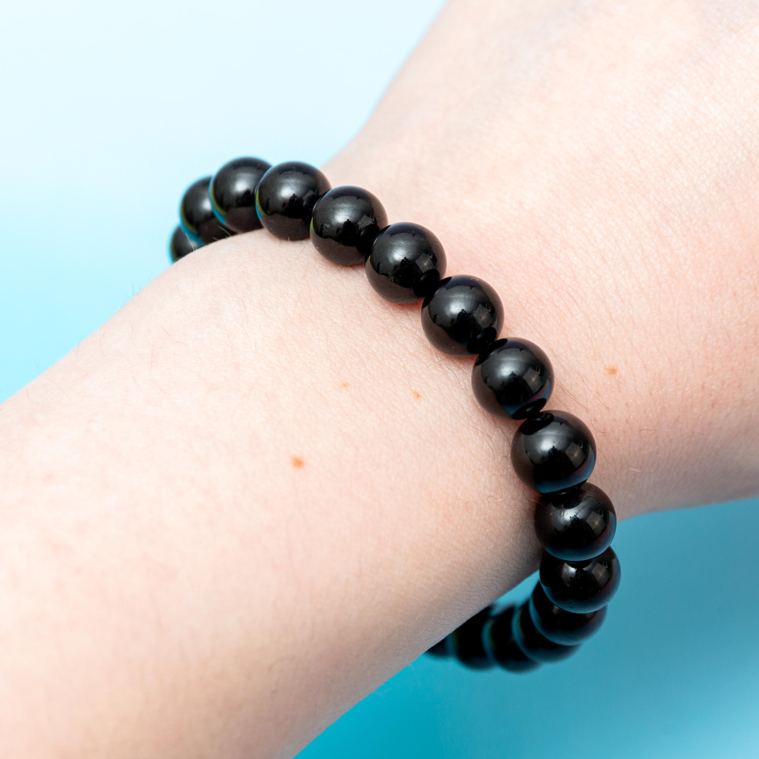 Black Tourmaline Bracelet - 9mm/18.5cm