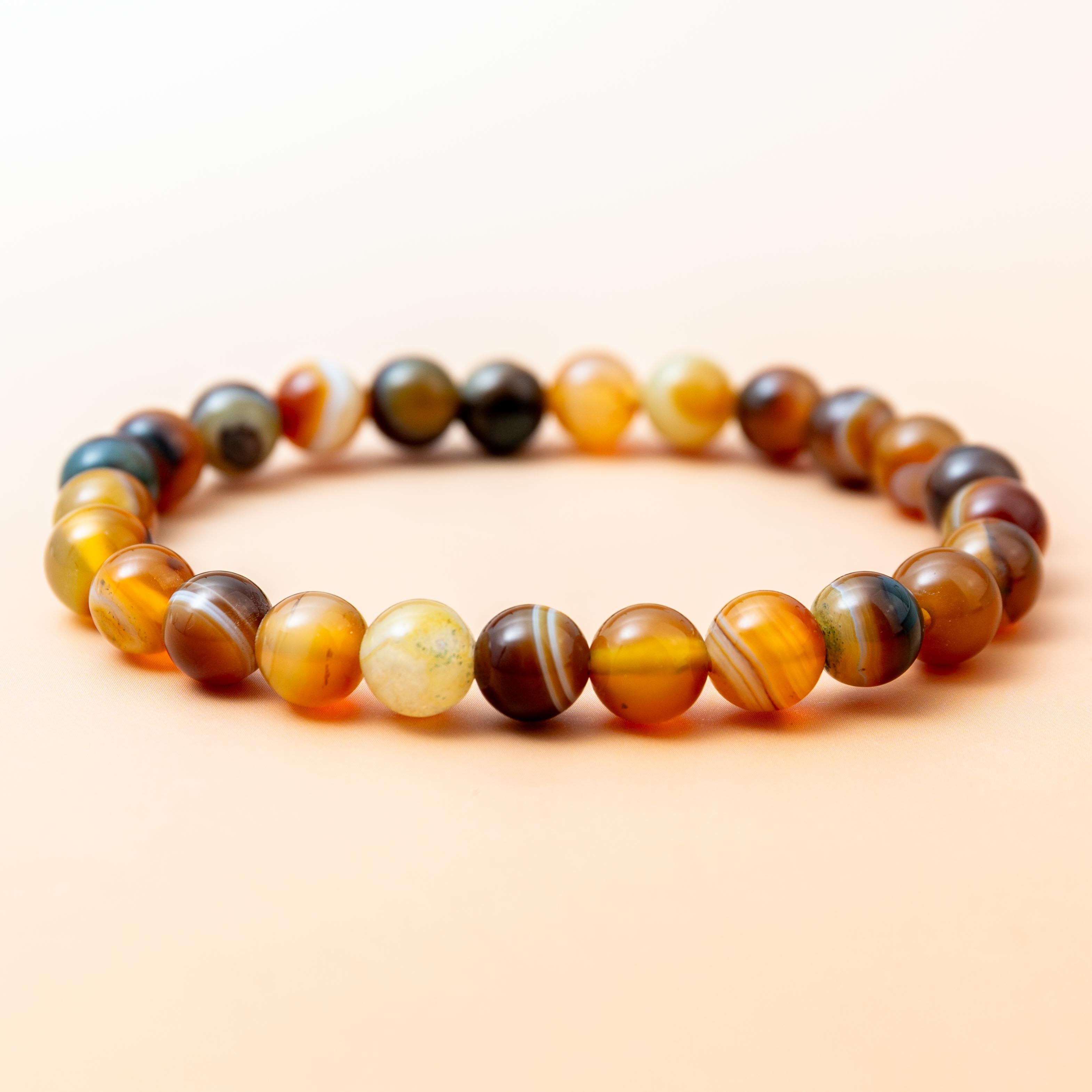 Agate Bracelet - 7mm/17.5cm