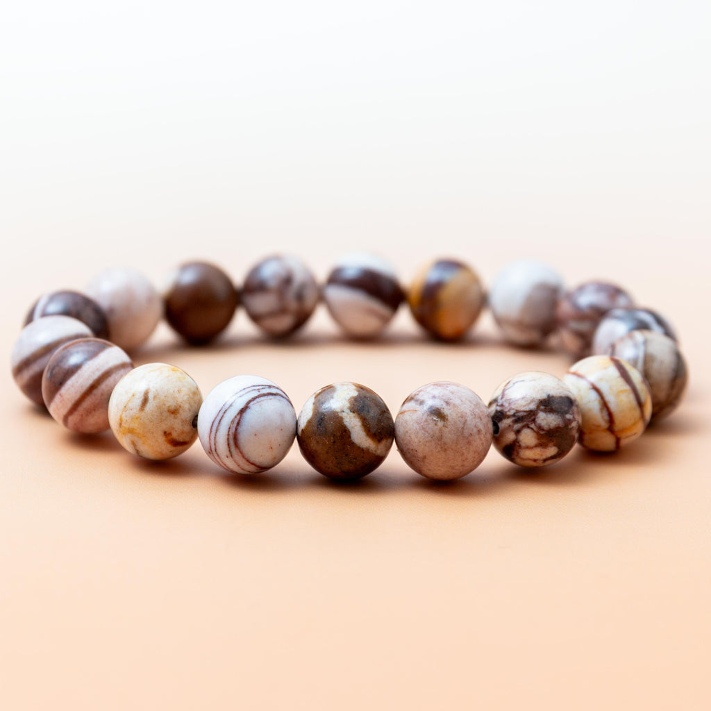 Cappuccino Jasper Bracelet - 11mm/17.5cm