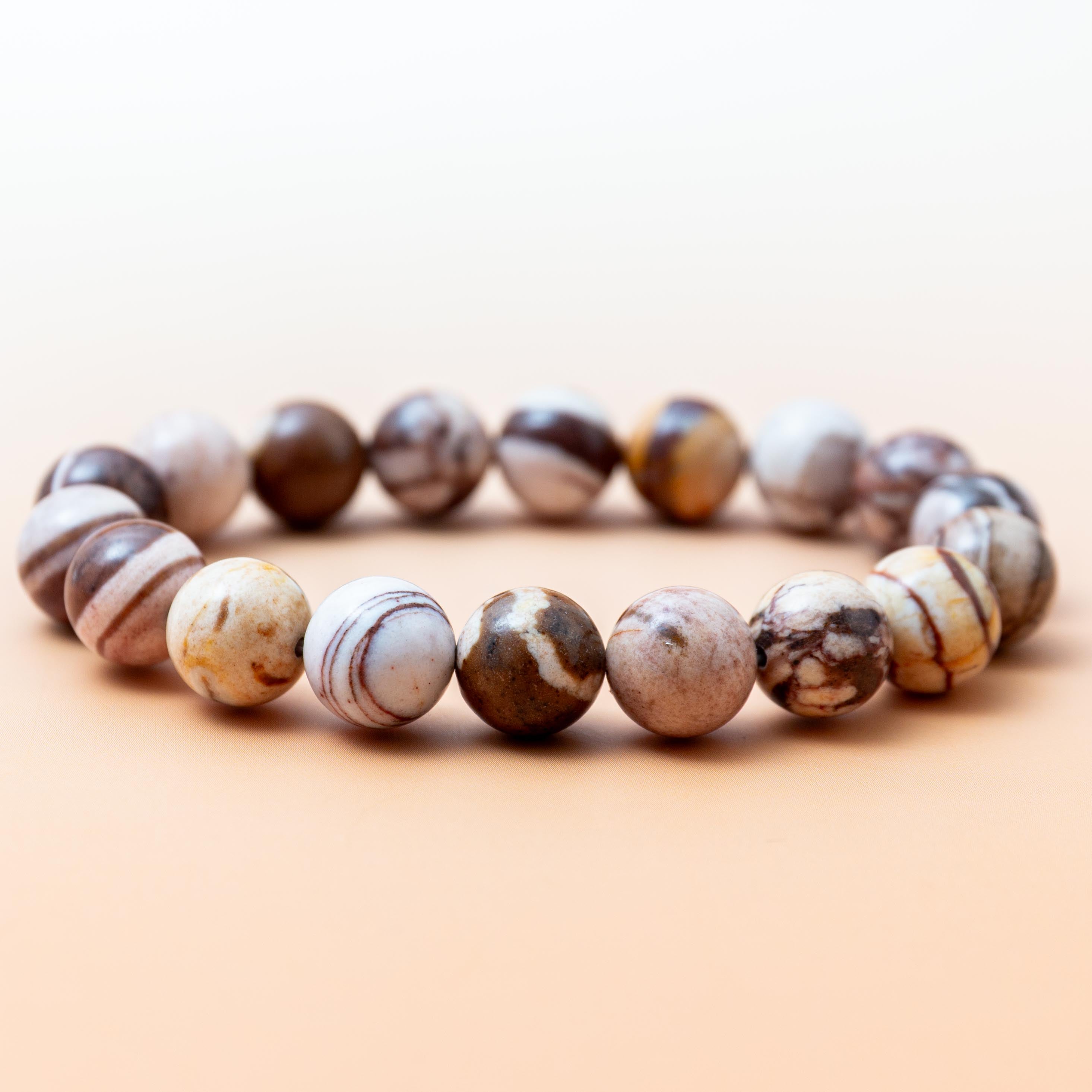 Cappuccino Jasper Bracelet - 11mm/17.5cm