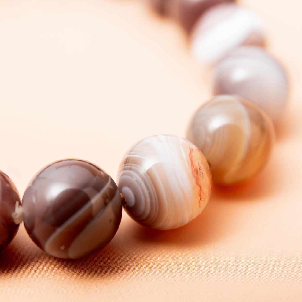 Botswana Agate Bracelet - 10mm/18cm