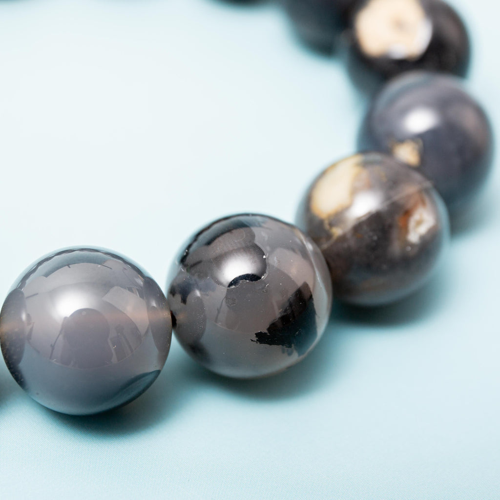 Volcanic Agate Bracelet - 16mm/21cm (XL)