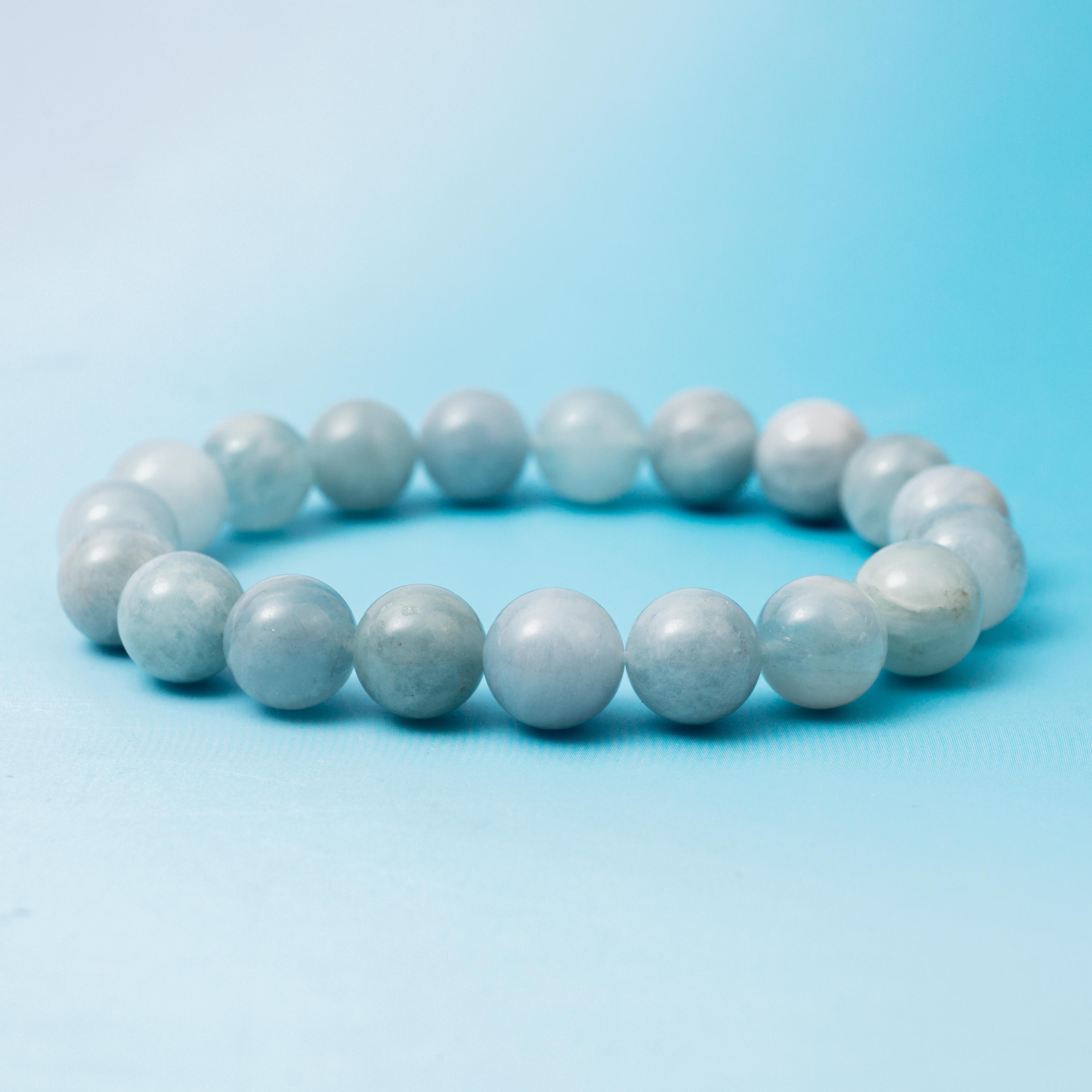 Aquamarine Bracelet - 10mm/18cm