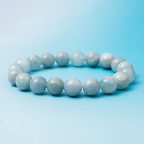Aquamarine Bracelet - 10mm/18cm