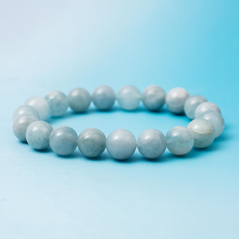 Akvamarin Karkötő – 10mm/18cm