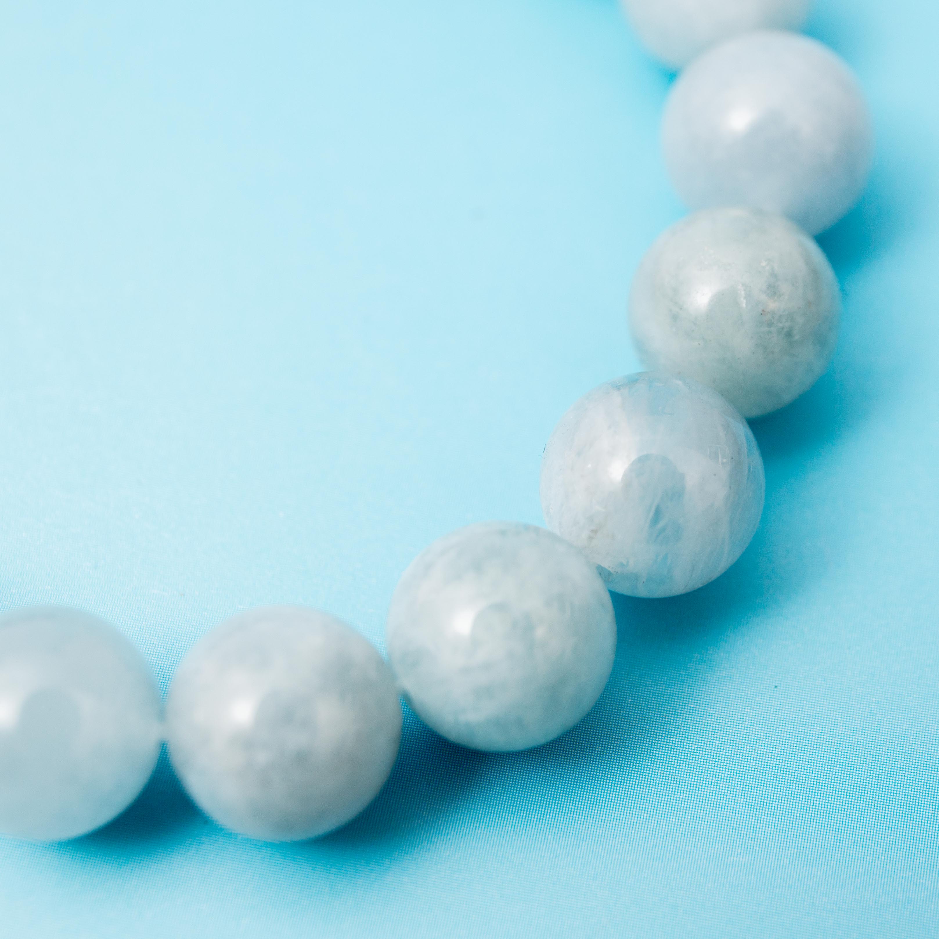 Aquamarine Bracelet - 10mm/18cm